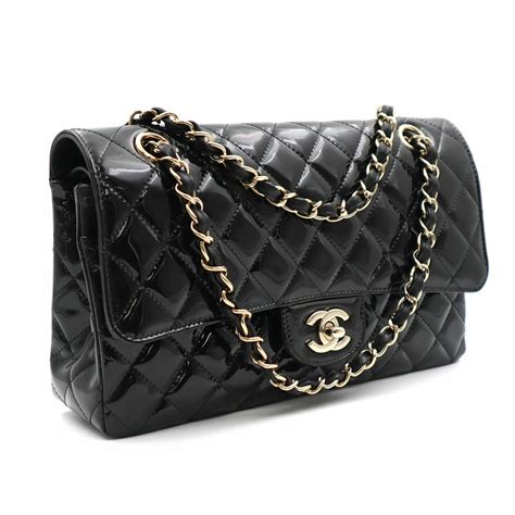 chanel black leather handbags|chanel purses black original.